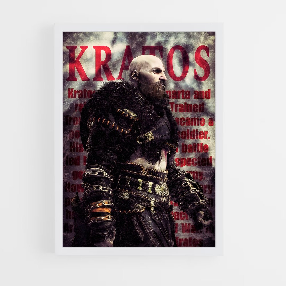 Poster Kros : L'Ascension des Dieux – affiche God of War (vue 3)